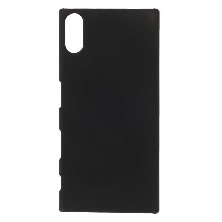 For Sony Xperia XZs / XZ Rubberized Back Plastic Cover - Black