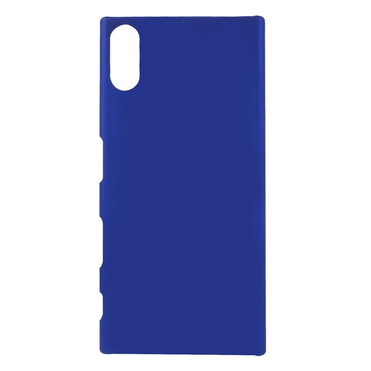 Rubberized Plastic Shield Cover for Sony Xperia XZs / XZ - Dark Blue