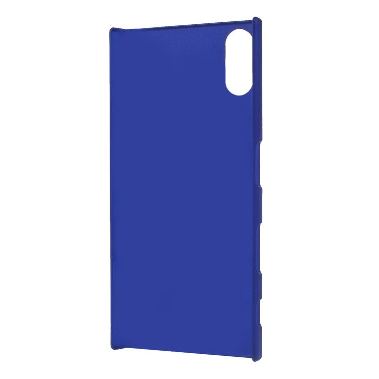 Rubberized Plastic Shield Cover for Sony Xperia XZs / XZ - Dark Blue