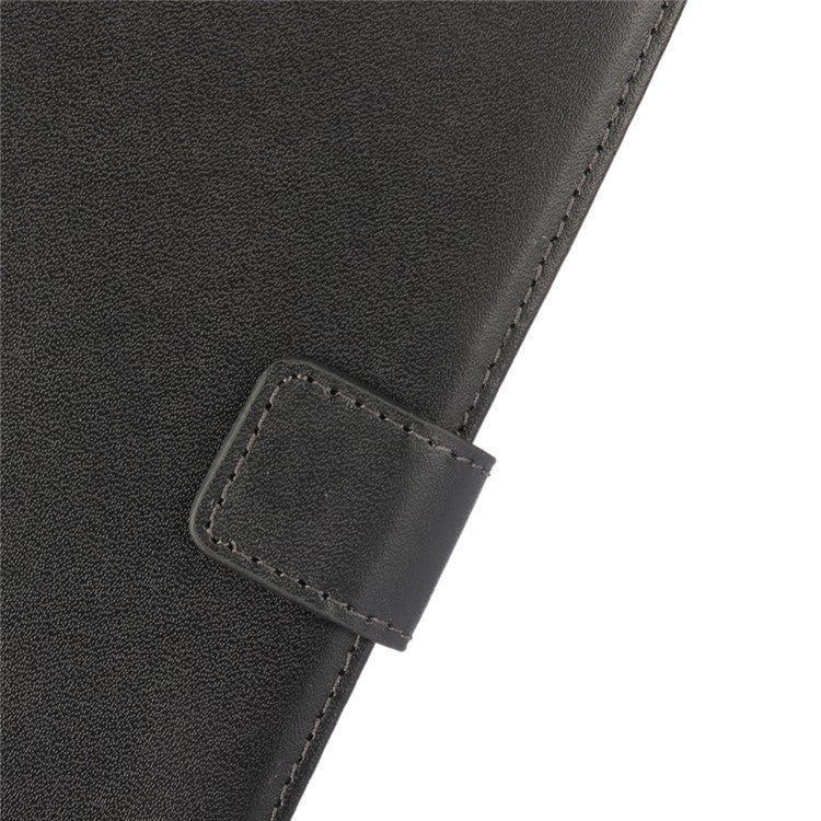 Wallet Stand Genuine Split Leather Case Cover for Sony Xperia XZs / XZ - Black