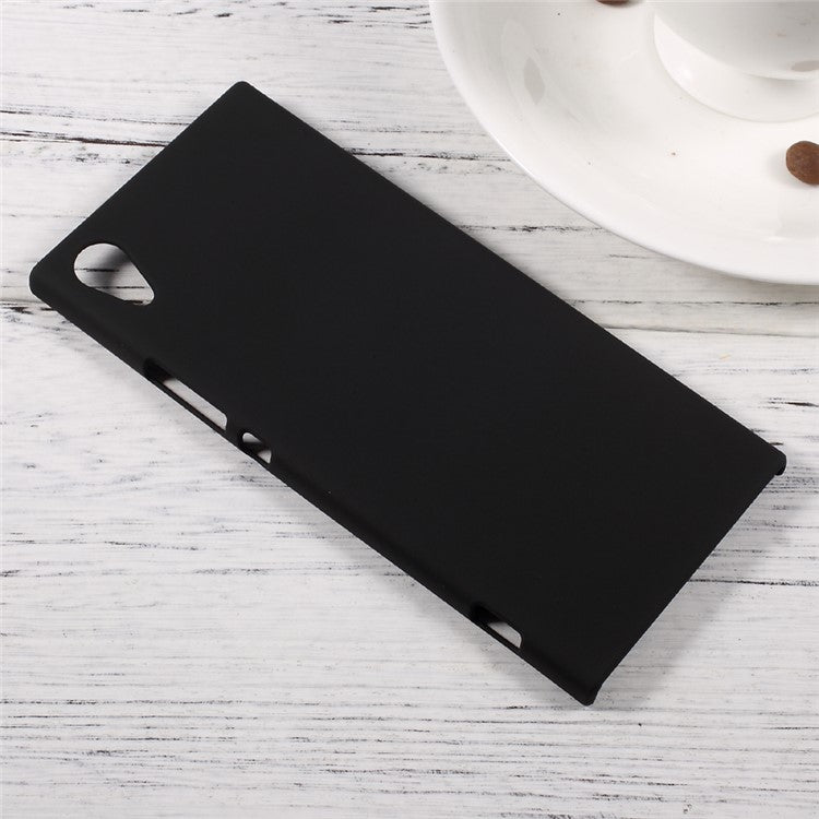 Rubberized Hard Plastic Case for Sony Xperia XA1 - Black
