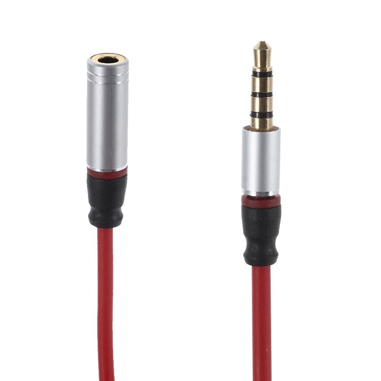3.5mm Male to Female Extension Audio Cable for iPhone Samsung LG etc - Red
