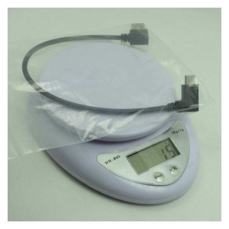 USB Type C Male Connector to 90 Degree Left Angled USB 3.0 Male Data Cable