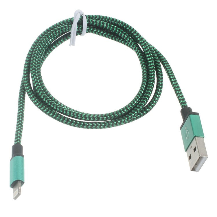 2M Woven Charging Data Snyc Lightning to USB Cable for iPhone iPad iPod - Green