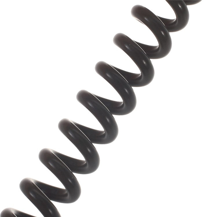 Retractable Micro USB Data Sync Charge Spring Cable for Samsung HTC LG - Silver Color