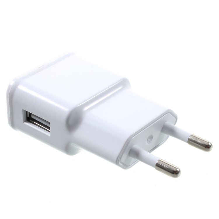 5V 2.1A Wall Charger Travel AC Adapter + 1M USB Type-C Cable - White / EU Plug