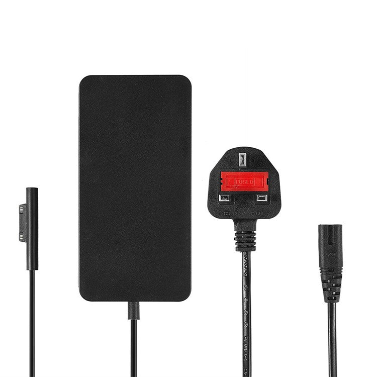 15V 4A Power Charger Adapter for Microsoft Pro 5/4/3, Surface Book 2017/1706/1800/1735/1736 - UK Plug