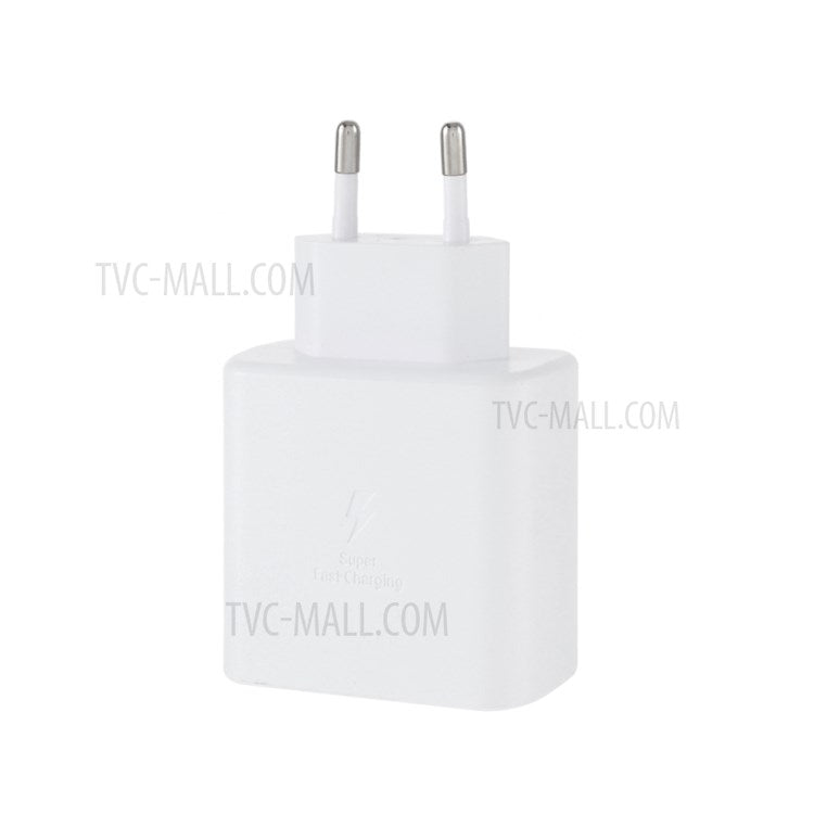 EP-TA845 OEM 45W Type-C Super Fast Wall Charger Adapter for Samsung Galaxy Note 10 Plus/Note 10 Plus 5G/A91 - White/EU Plug