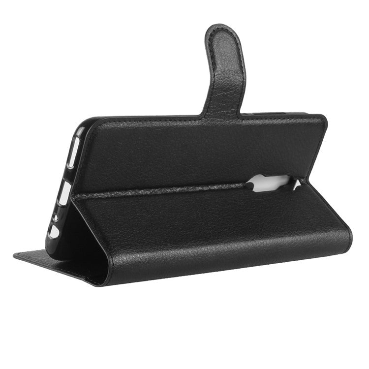 For Huawei nova 2i / Maimang 6 / Mate 10 Lite Litchi Skin Magnetic Leather Wallet Stand Case - Black