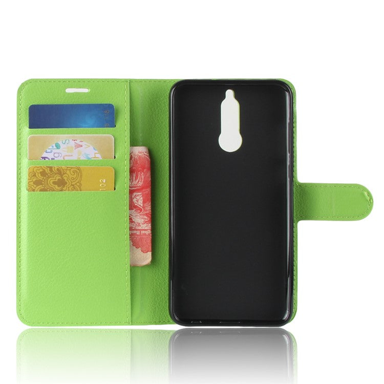For Huawei nova 2i / Maimang 6 / Mate 10 Lite Litchi Skin Magnetic Leather Wallet Stand Case - Green
