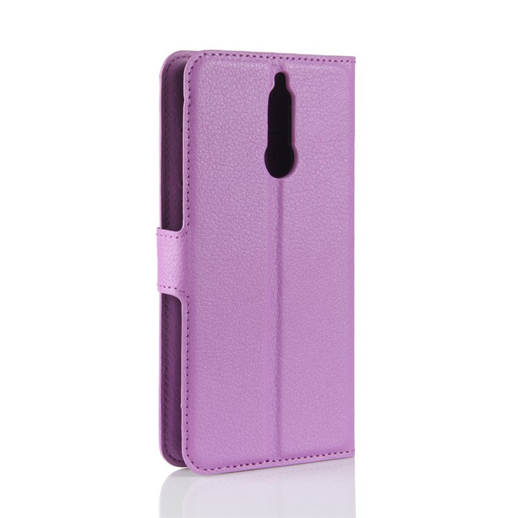 Litchi Skin Wallet Leather Case with Stand for Huawei Mate 10 Lite / nova 2i / Maimang 6 - Purple