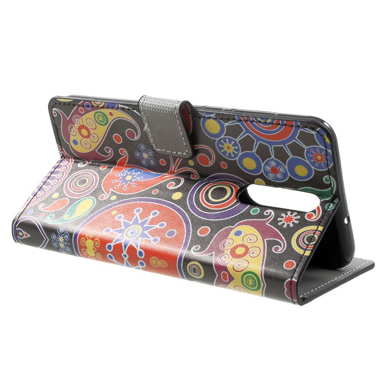 For Huawei Mate 10 Lite / nova 2i / Maimang 6 Wallet PU Leather Stand Phone Case - Ancient Pattern