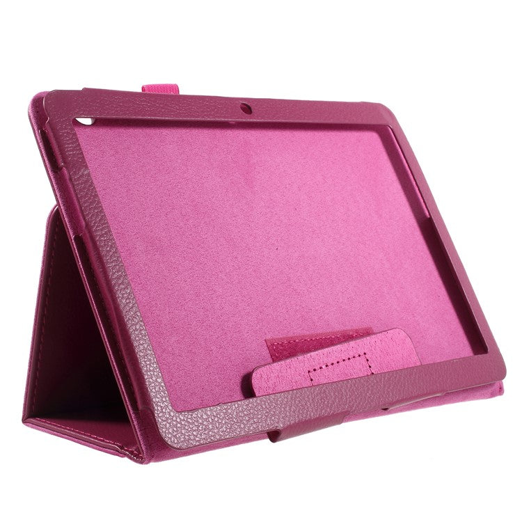 Foldable Stand PU Leather Card Slot Accessory Case for Huawei MediaPad T3 10 inch - Rose