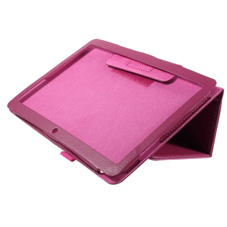Foldable Stand PU Leather Card Slot Accessory Case for Huawei MediaPad T3 10 inch - Rose