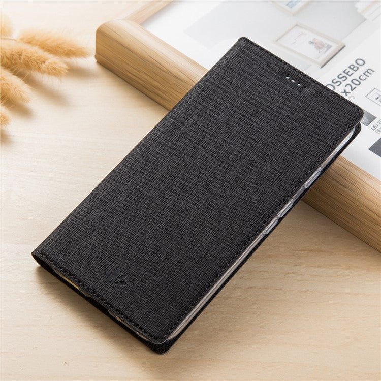 VILI DMX Style Auto-absorbed Leather Flip Cover with Stand for Huawei Mate 10 Lite - Black