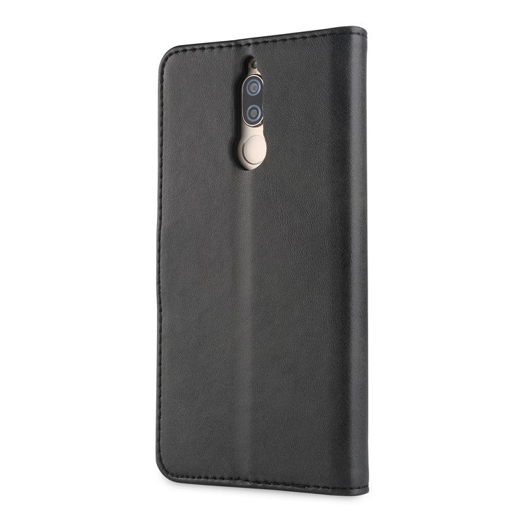 LC.IMEEKE for Huawei Mate 10 Lite / nova 2i / Maimang 6 / Honor 9i (India) PU Leather Wallet Stand Case Mobile Phone Accessory - Black