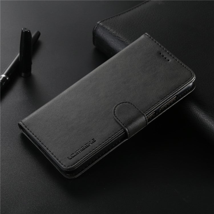 LC.IMEEKE for Huawei Mate 10 Lite / nova 2i / Maimang 6 / Honor 9i (India) PU Leather Wallet Stand Case Mobile Phone Accessory - Black