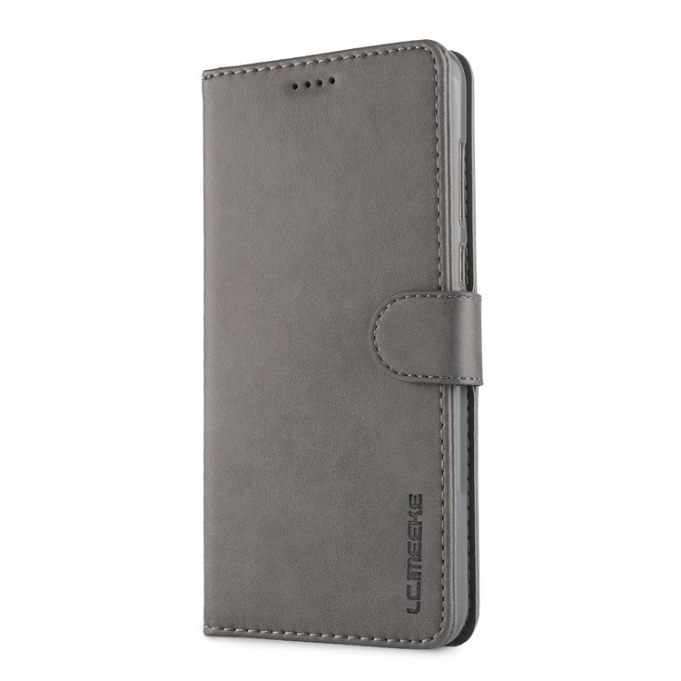 LC.IMEEKE for Huawei Mate 10 Lite / nova 2i / Maimang 6 / Honor 9i (India) PU Leather Wallet Stand Case Mobile Phone Accessory - Grey