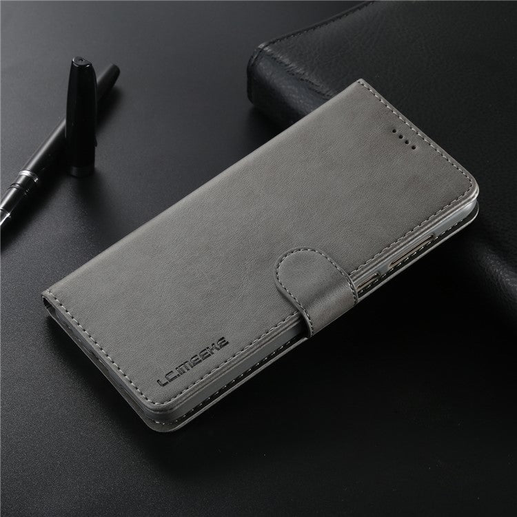 LC.IMEEKE for Huawei Mate 10 Lite / nova 2i / Maimang 6 / Honor 9i (India) PU Leather Wallet Stand Case Mobile Phone Accessory - Grey
