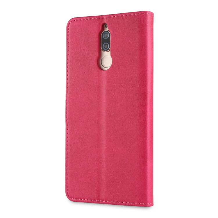 LC.IMEEKE for Huawei Mate 10 Lite / nova 2i / Maimang 6 / Honor 9i (India) PU Leather Wallet Stand Case Mobile Phone Accessory - Rose