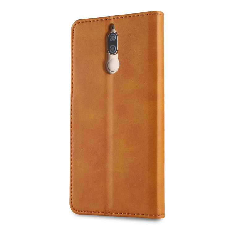 LC.IMEEKE for Huawei Mate 10 Lite / nova 2i / Maimang 6 / Honor 9i (India) PU Leather Wallet Stand Case Mobile Phone Accessory - Brown
