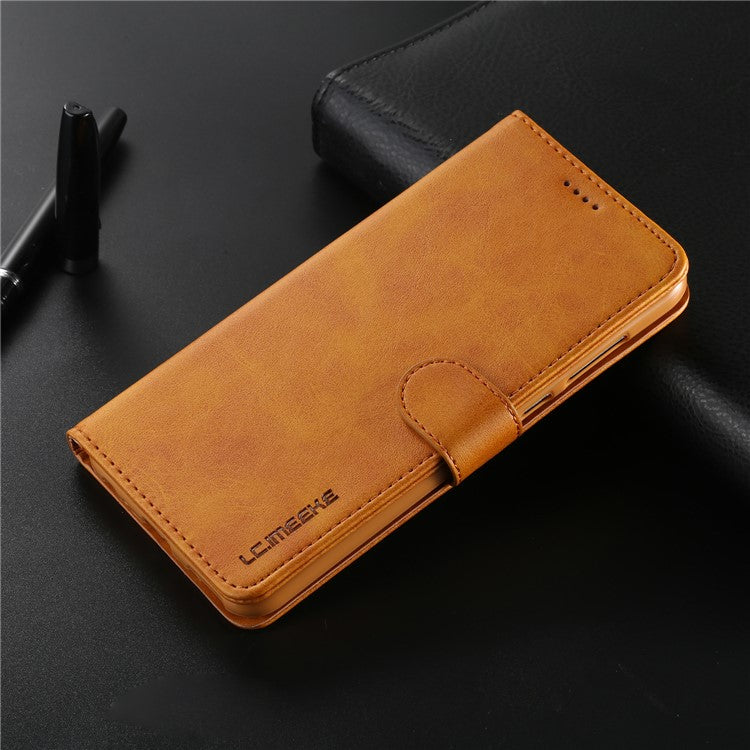 LC.IMEEKE for Huawei Mate 10 Lite / nova 2i / Maimang 6 / Honor 9i (India) PU Leather Wallet Stand Case Mobile Phone Accessory - Brown
