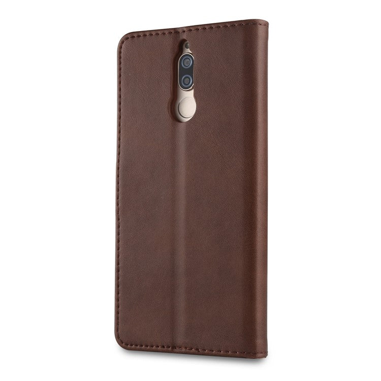 LC.IMEEKE for Huawei Mate 10 Lite / nova 2i / Maimang 6 / Honor 9i (India) PU Leather Wallet Stand Case Mobile Phone Accessory - Coffee
