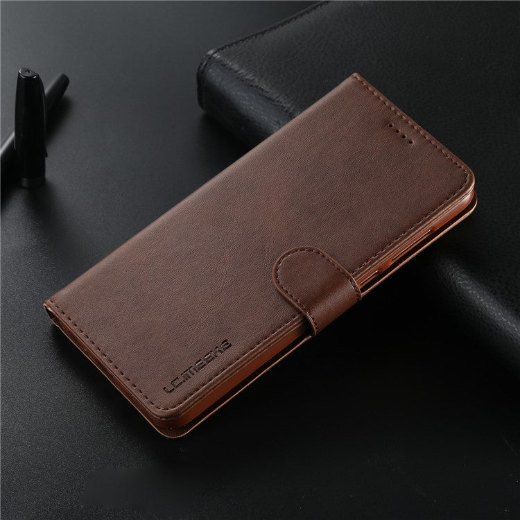 LC.IMEEKE for Huawei Mate 10 Lite / nova 2i / Maimang 6 / Honor 9i (India) PU Leather Wallet Stand Case Mobile Phone Accessory - Coffee