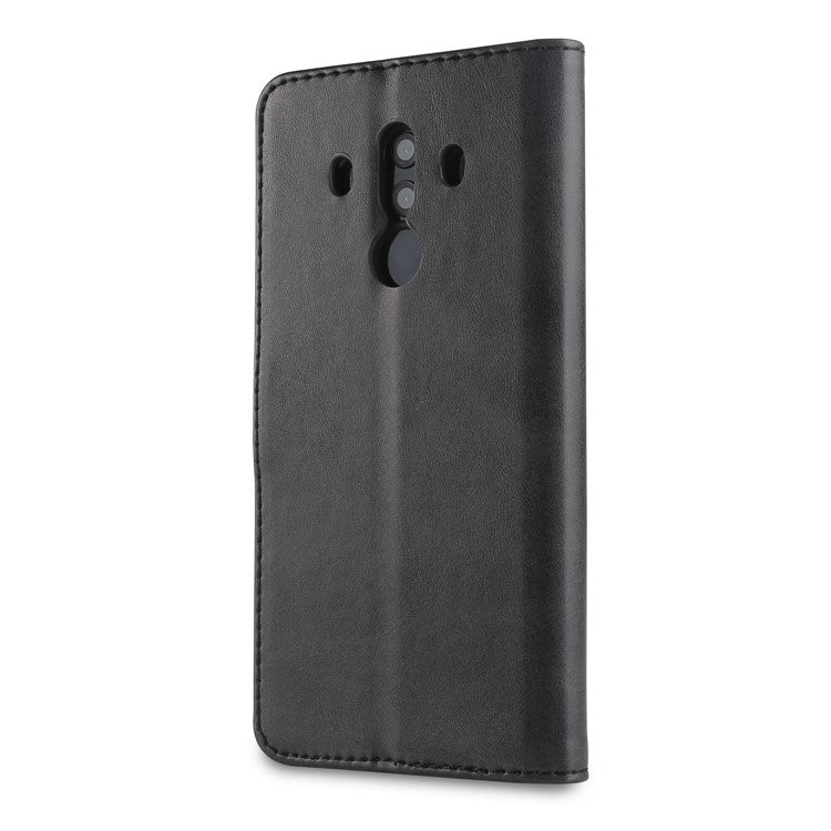 LC.IMEEKE for Huawei Mate 10 Pro PU Leather Wallet Stand Case with Card Slots - Black
