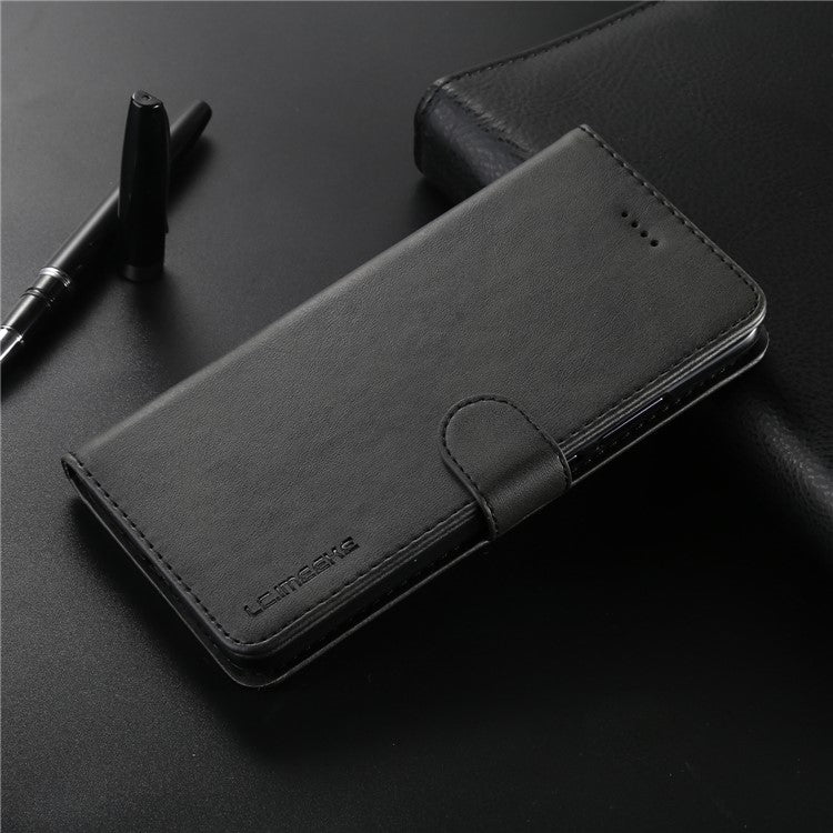 LC.IMEEKE for Huawei Mate 10 Pro PU Leather Wallet Stand Case with Card Slots - Black