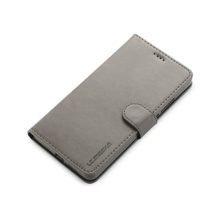LC.IMEEKE Leather Wallet Shell with Stand for Huawei Mate 10 Pro - Grey