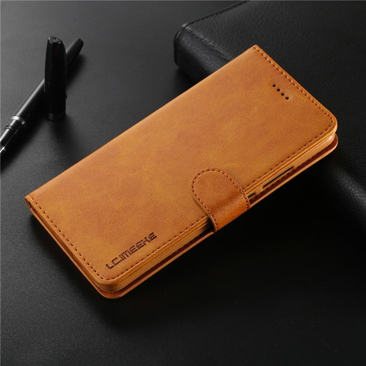 LC.IMEEKE PU Leather Protection Cell Phone Case with Card Slots for Huawei Mate 10 Pro - Brown