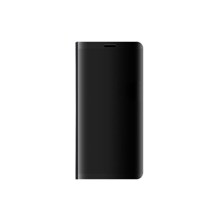 Plated Mirror Surface Leather Stand Cell Phone Case for Huawei Mate 10 Pro - Black