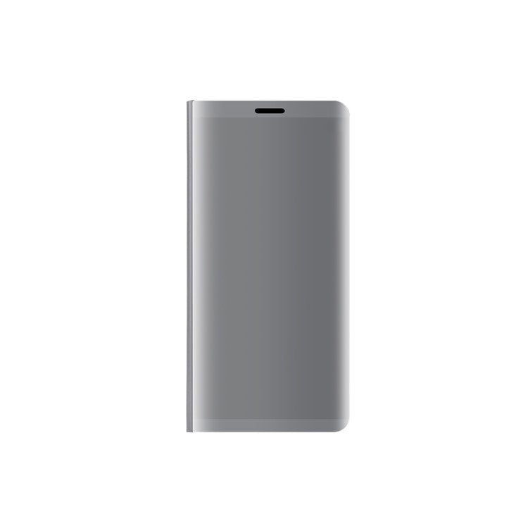 Plated Mirror Surface Leather Stand Cell Phone Cover for Huawei Mate 10 Pro - Silver