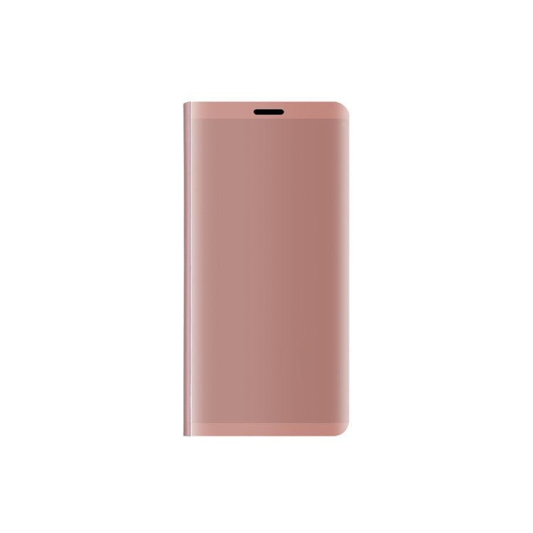 Plated Mirror Surface Leather Stand Cell Phone Shell for Huawei Mate 10 Pro - Rose Gold