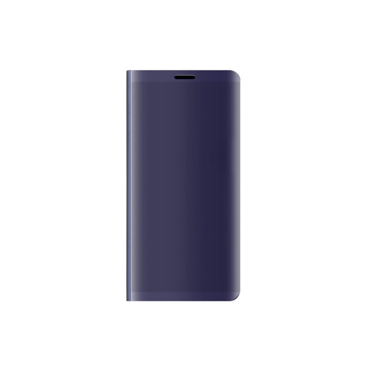 Plated Mirror Surface Leather Stand Mobile Phone Cover for Huawei Mate 10 Pro - Purple