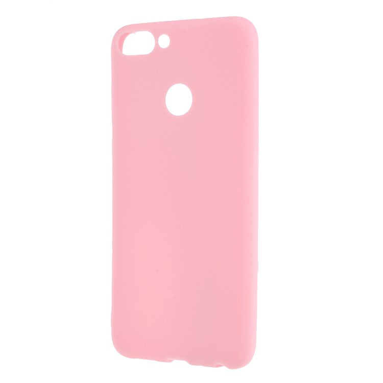 Matte Anti-scratch TPU Phone Casing for Huawei P Smart/Enjoy 7S - Pink