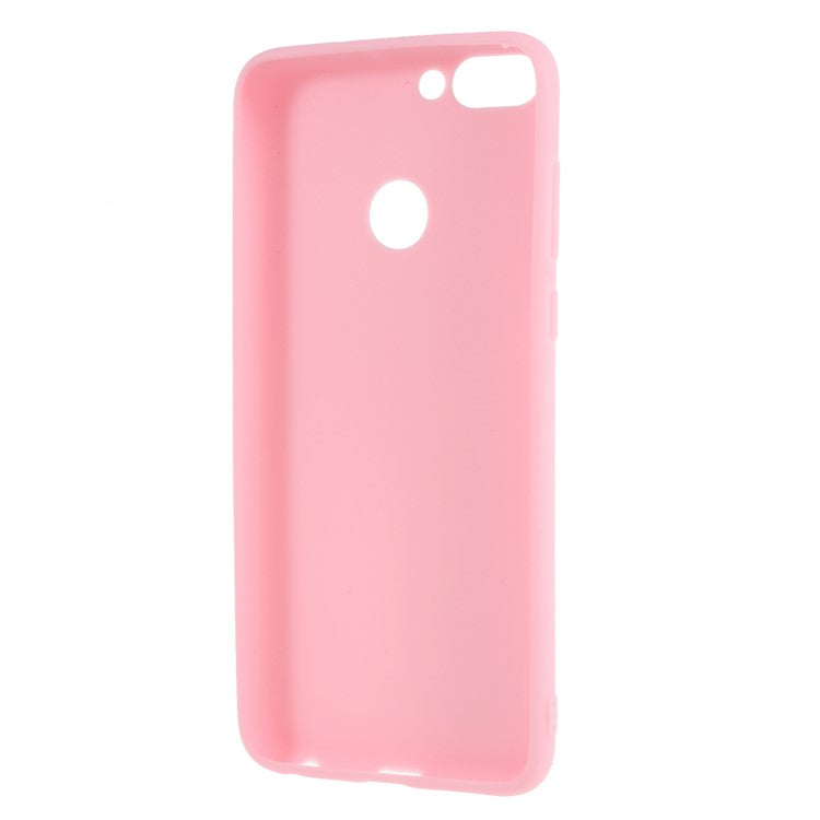 Matte Anti-scratch TPU Phone Casing for Huawei P Smart/Enjoy 7S - Pink