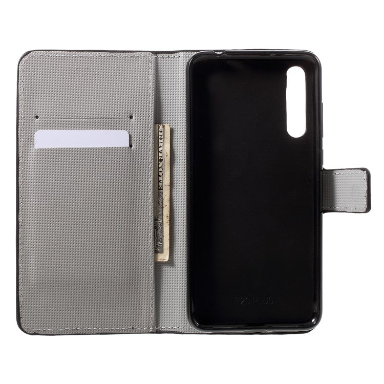 Pattern Printing Wallet Stand PU Leather Case Accessory for Huawei P20 Pro - Palettes Sweet Street