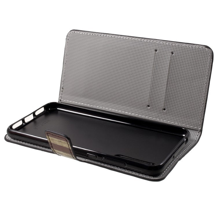 Pattern Printing Wallet Stand Leather Cellphone Case for Huawei P20 Pro - Retro US Flag