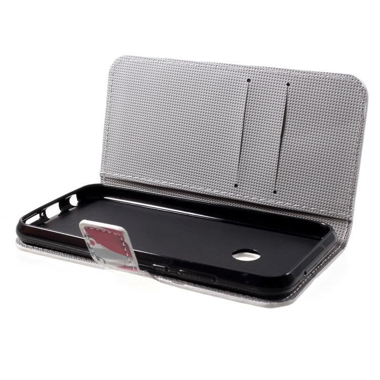 Pattern Printing Wallet Stand Leather Shell Case for Huawei P20 Lite / Nova 3e - Kapok Flower