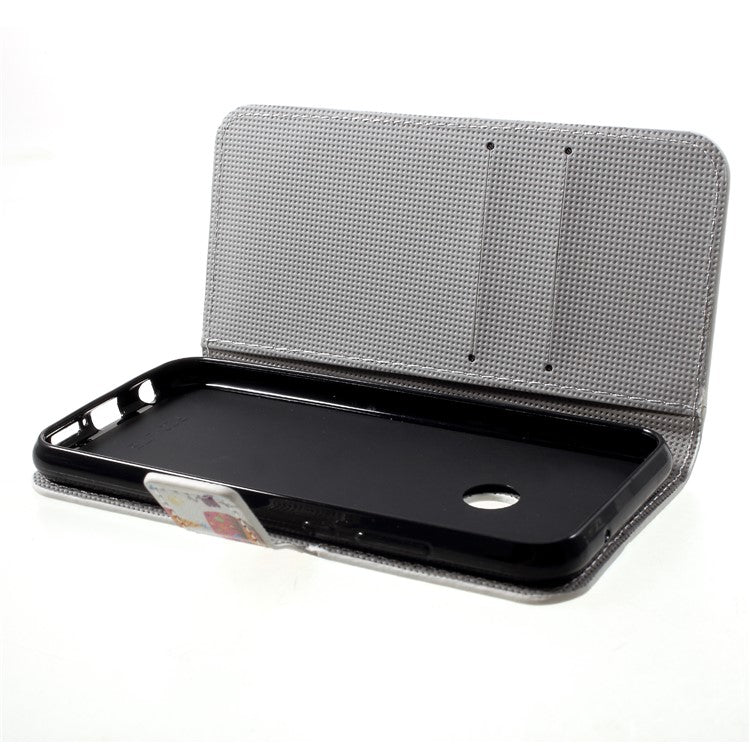 Pattern Printing Wallet Stand Leather Protector Case for Huawei P20 Lite / Nova 3e - Multiple Cute Owls