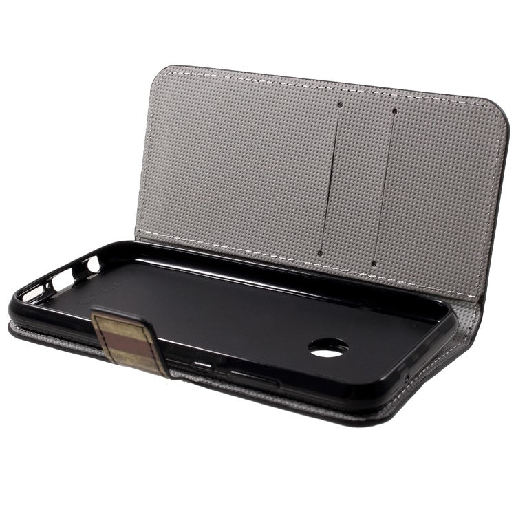 Pattern Printing Wallet Stand Leather Cellphone Cover for Huawei P20 Lite / Nova 3e - Retro US Flag