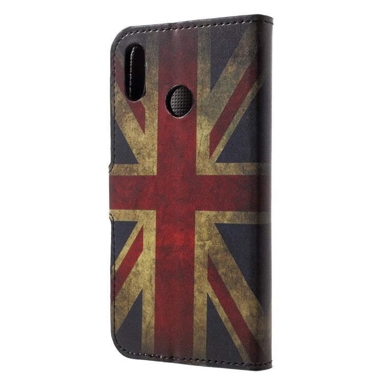 Patterned Wallet Stand Leather Case Accessory for Huawei P20 Lite / Nova 3e - Vintage UK Flag