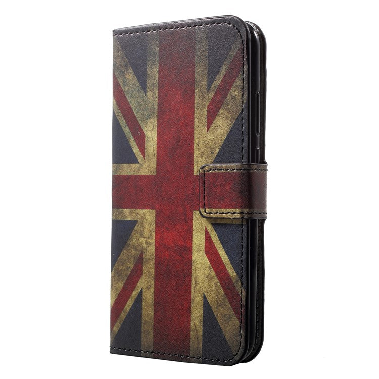 Patterned Wallet Stand Leather Case Accessory for Huawei P20 Lite / Nova 3e - Vintage UK Flag