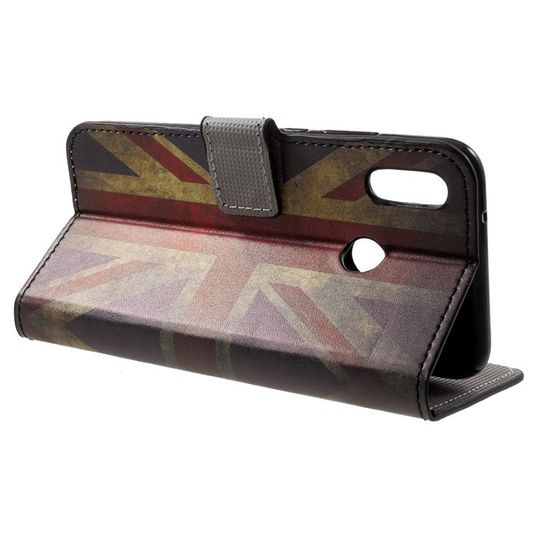 Patterned Wallet Stand Leather Case Accessory for Huawei P20 Lite / Nova 3e - Vintage UK Flag