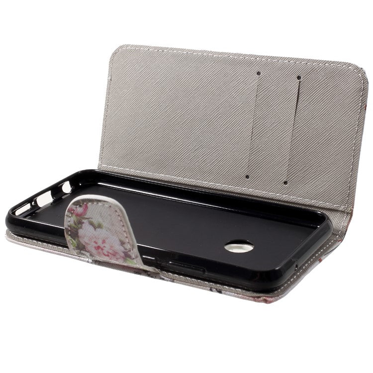 For Huawei P20 Lite / Nova 3e Pattern Printing Leather Wallet Protection Cover - Eiffel Tower