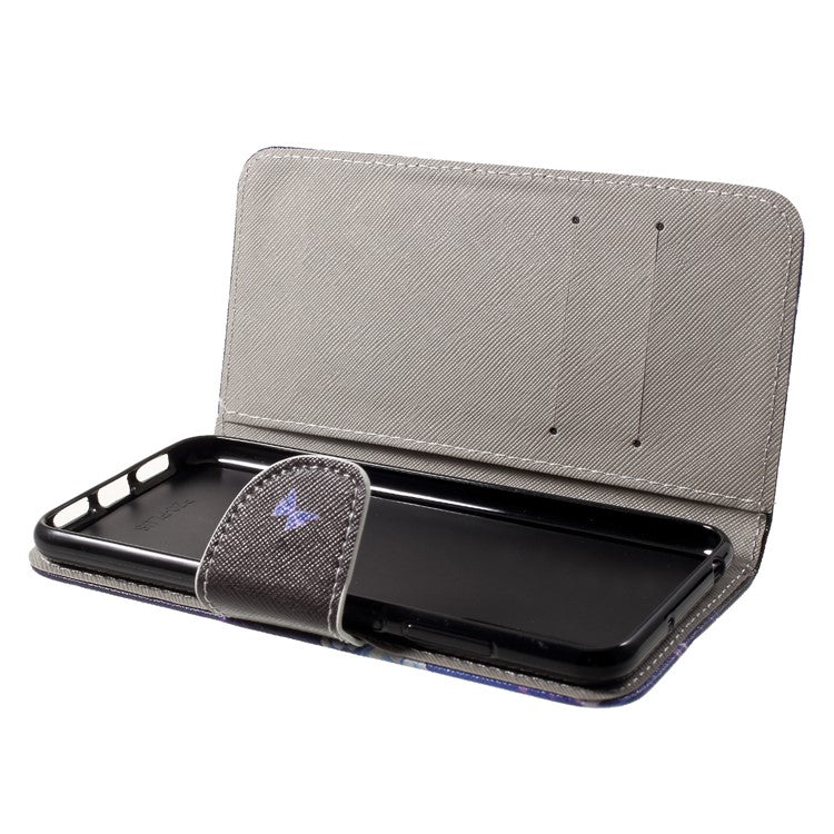 Pattern Printing Stand Leather Wallet Case for Huawei P20 Pro - Vivid Butterflies