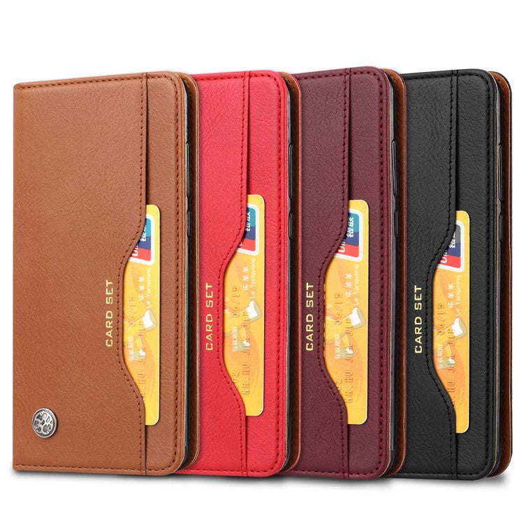 Auto-absorbed Leather Stand Phone Casing for Huawei P20 Pro - Black