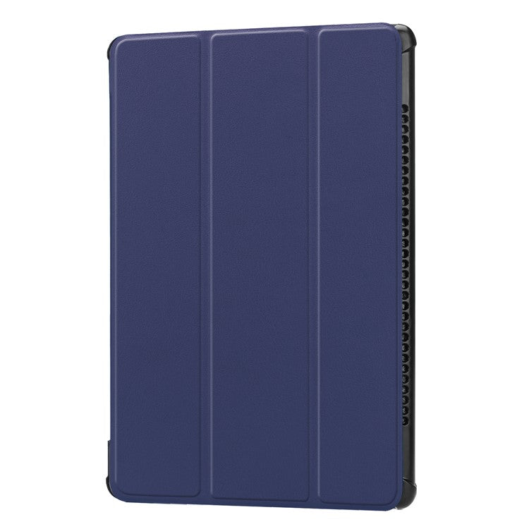 Stable Tri-fold Stand Leather Cover Shell with Stand for Huawei MediaPad M5 10 / M5 10 (Pro) - Dark Blue